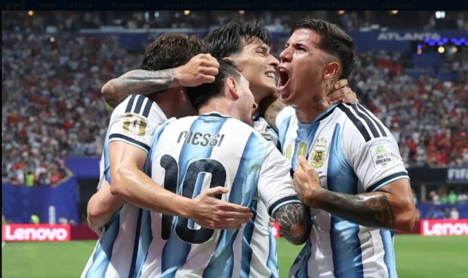 rgentina pastikan langkah ke 8 besar Piala Dunia 2026 usai kalahkan Mesir 3-2 di Atlanta Stadium, Rabu, 8 Juli, dini hari WIB. (Foto: Instagram/@fifaworldcup)