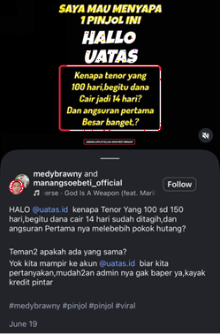 Sumber: Instagram Manang Soebeti & Medy Brawny
